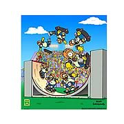 The Simpsons 300th Episode Hand Painted Cel